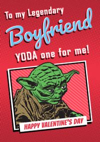 Tap to view Yoda One for Me Valentines Card