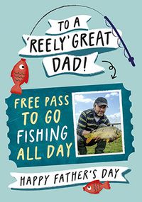 Tap to view Free Fishing Pass Father's Day Photo Card