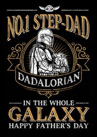 Tap to view The Mandalorian - No 1 Step-Dad In The Galaxy Father's Day Card