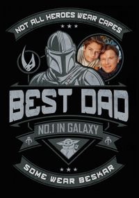 Tap to view The Mandalorian - Best Dad Happy Father's Day Photo Card