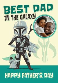 Tap to view The Mandalorian Best Dad In The Galaxy Happy Father's Day Photo Card