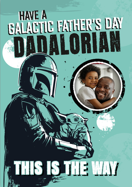 The Mandalorian- Galactic Father's Day Photo Card