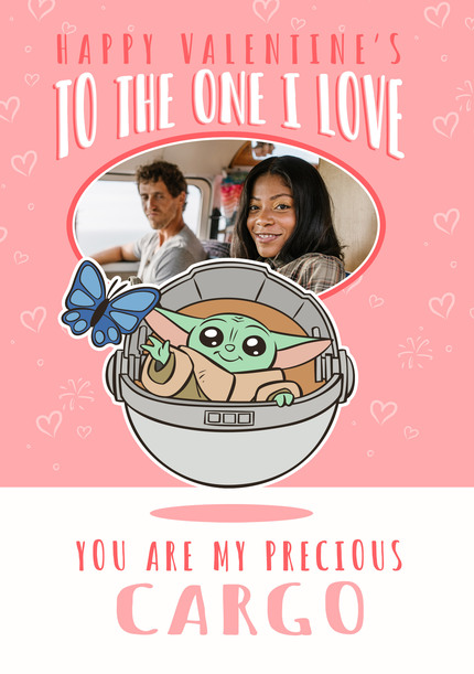 Mandalorian Precious Cargo Valentines Card