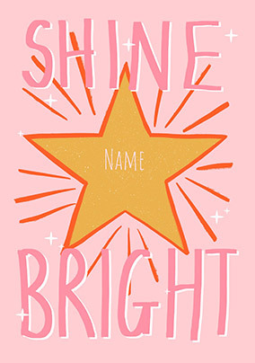 Shine Bright Back To School Card