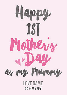 1st Mother's Day Mummy 2024 Personalised Mother's Day Card