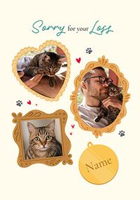 Tap to view Sorry For Your Loss Photo Frames Cat Sympathy Card