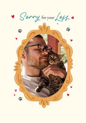 Photo of Sorry For Your Loss Cat Sympathy Card