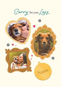 Tap to view Sorry For Your Loss Photo Frames Dog Sympathy Card