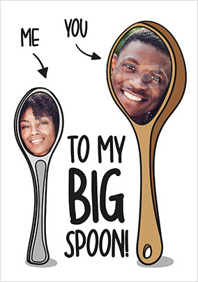 To My Big Spoon Photo Valentine's Day Card