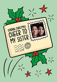 Tap to view Cheer to My Sister Photo Christmas Card