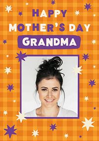 Grandma Checker Photo Mother's Day Card