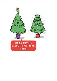 Tap to view Saving Energy Personalised Christmas Card