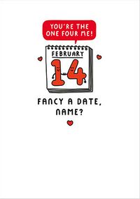 Tap to view Fancy a Date Personalised Valentine's Day Card