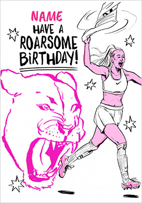 A Roarsome Lioness Birthday Card