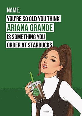 Grande Drink Birthday Card