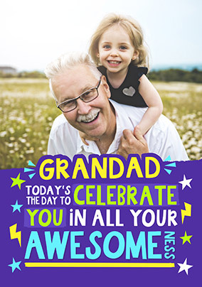 Celebrate Grandad Personalised Birthday Card