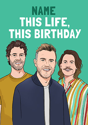 Boy Band Birthday Card