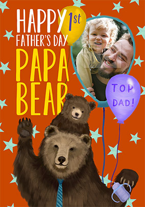 Papa Bear 1st Father's Day Card