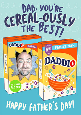 Cereal-ously the Best Dad Father's Day Card