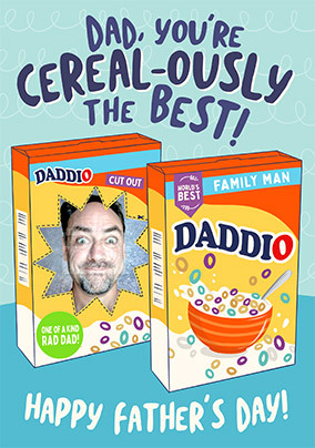 Cereal-ously the Best Dad Father's Day Card