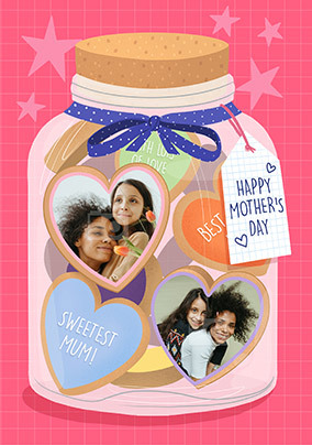 Sweetest Mum Personalised Mothers Day Card