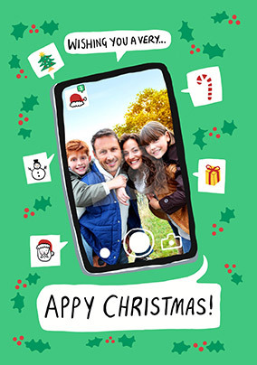 Appy Christmas Photo Card