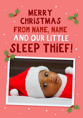 From Us and the Little Sleep Thief Photo Christmas Card