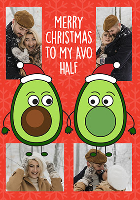 My Avo Half 2 Photo Christmas Card