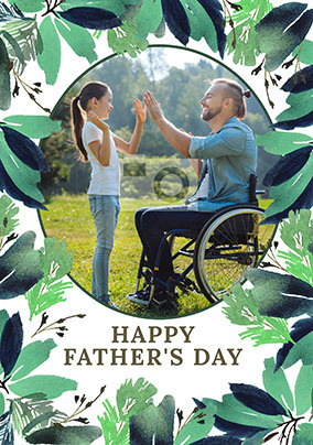 Foliage Father's Day Photo Card