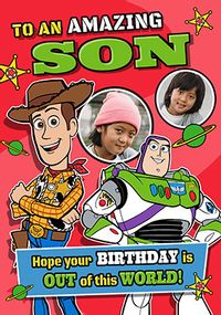 Tap to view Toy Story Amazing Son 2 Photo Birthday Card