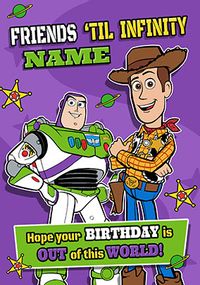 Tap to view Toy Story Friends 'Til Infinity Birthday Card