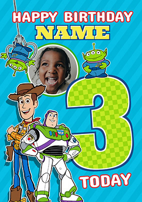 Toy Story 3rd Birthday Photo Card