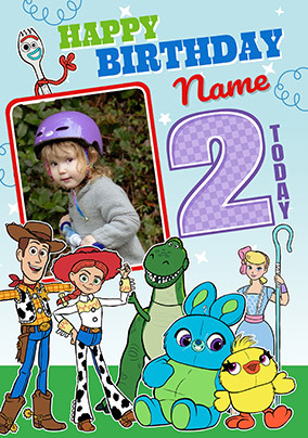 Toy Story 2nd Birthday Photo Card