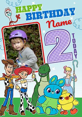 Photo of Toy Story 2nd Birthday Photo Card