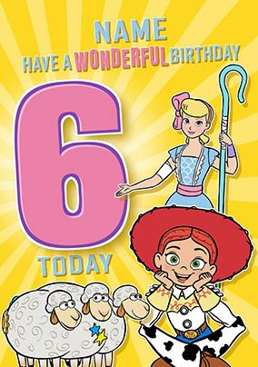 Photo of Toy Story Wonderful Day 6th Birthday Card