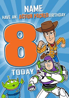 Photo of Toy Story Action Packed 8th Birthday Card