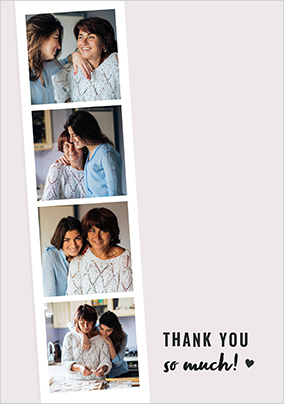 Photo Strip Thank You Card