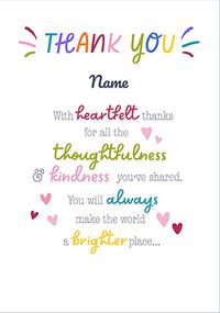 Tap to view Heartfelt Verse Thank You Card