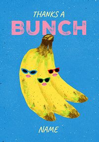 Tap to view Graphic Bananas Personalised Thank You Card