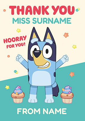 Bluey Thank You Teacher Card
