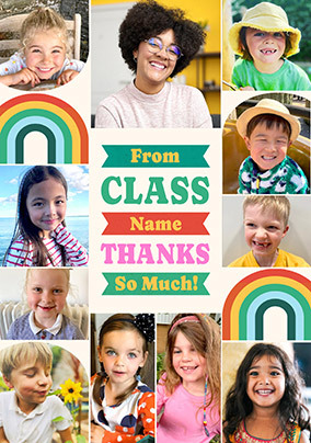 11 Photo Thank You Teacher Card