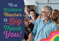 Tap to view Brilliant Teacher Photo Upload Thank You Card