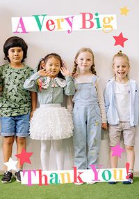 Tap to view Colourful Full Photo Portrait Thank You Teacher Card