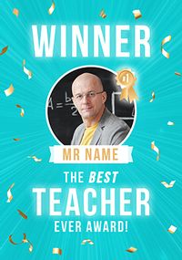 Tap to view Best Teacher Award Winner Photo Card