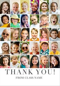 Tap to view Simple Press Thank You Teacher 30 Photo Card