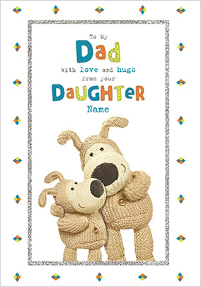 Boofle - Dad from Daughter Father's Day Personalised Card