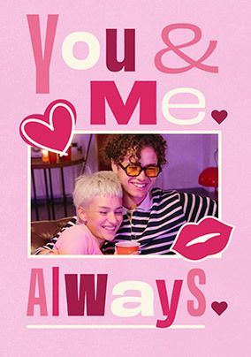 Photo of You & Me Photo Upload Valentine's Day Card