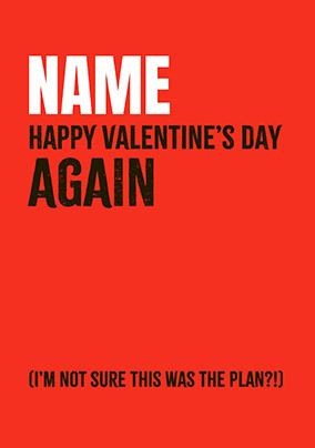 Photo of Happy Valentine's Day Again Personalised Card