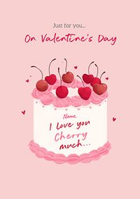 Tap to view Cherry Cake Valentine's Day Card