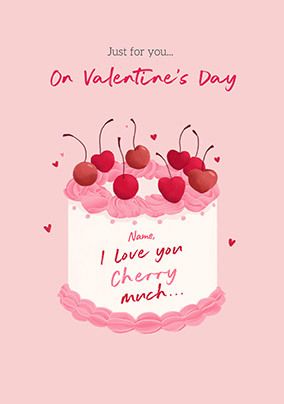 Photo of Cherry Cake Valentine's Day Card